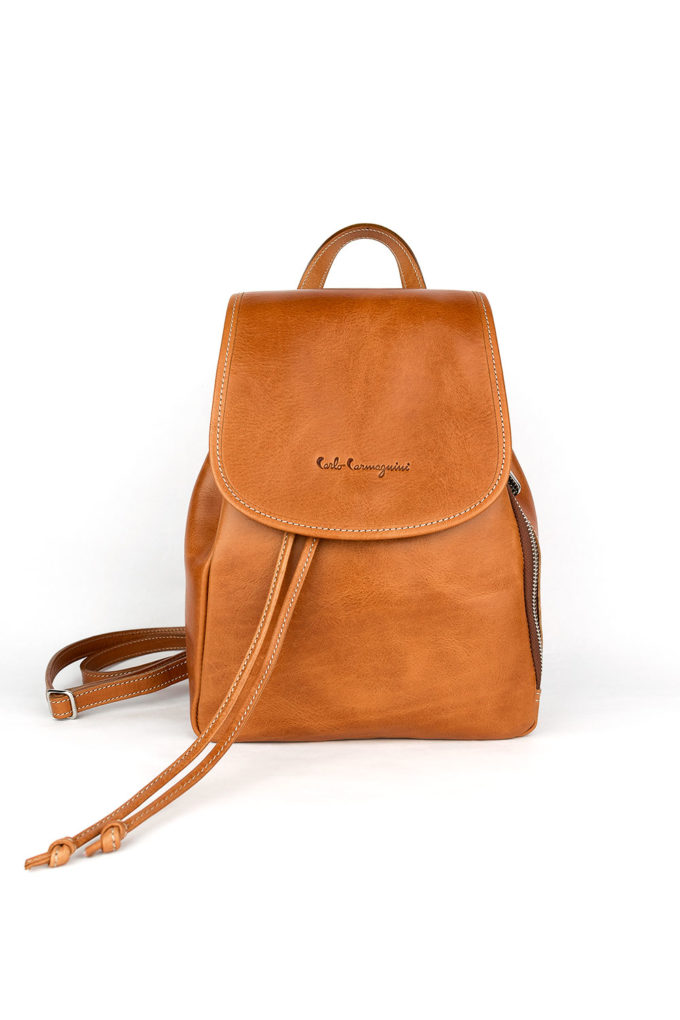 leather, backpack, made in italy, carlo carmagnini