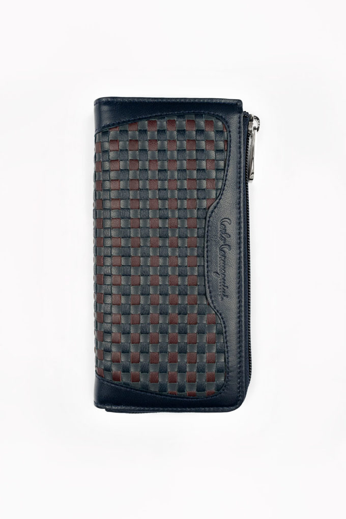 carlo carmagnini, handwoven wallet, woven leather, leather wallet, made in italy, made in florence, made in firenze