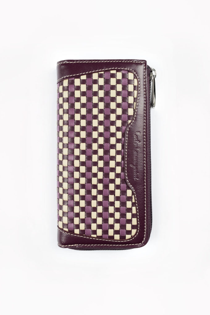 carlo carmagnini, handwoven wallet, woven leather, leather wallet, made in italy, made in florence, made in firenze