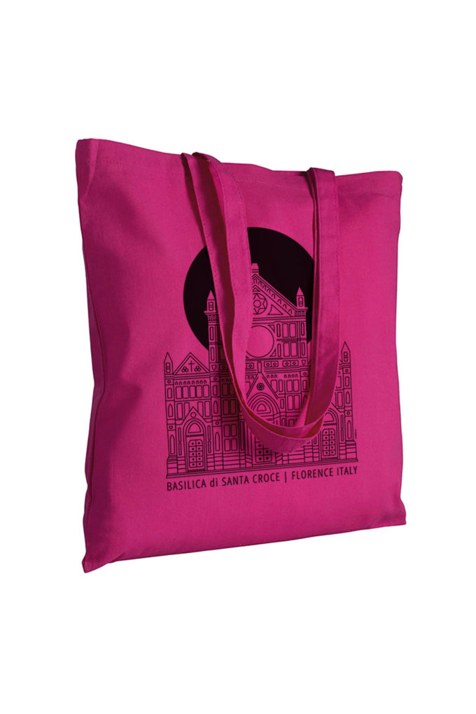souvenir, firenze, florence, italy, santa croce, tote bag, cotton bag, canvas bag, inkc, inkc studios