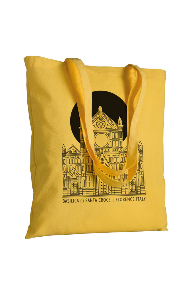 souvenir, firenze, florence, italy, santa croce, tote bag, cotton bag, canvas bag, inkc, inkc studios