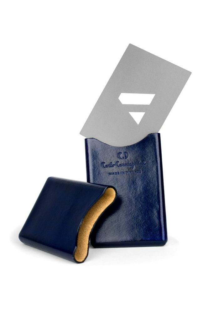carlo carmagnini, card holder, leather card holder, handmade card holder, tacco fiorentino, made in florence, made in italy, firenze