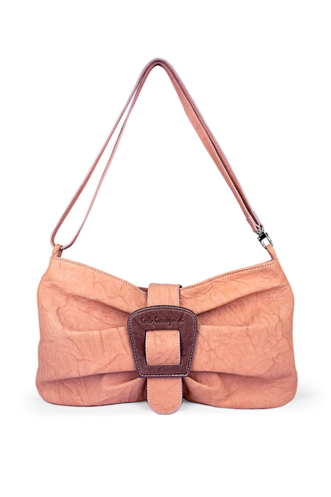 carlo carmagnini, ribbon bag, crossbody bag, made in italy, soft leather bag, bow bag