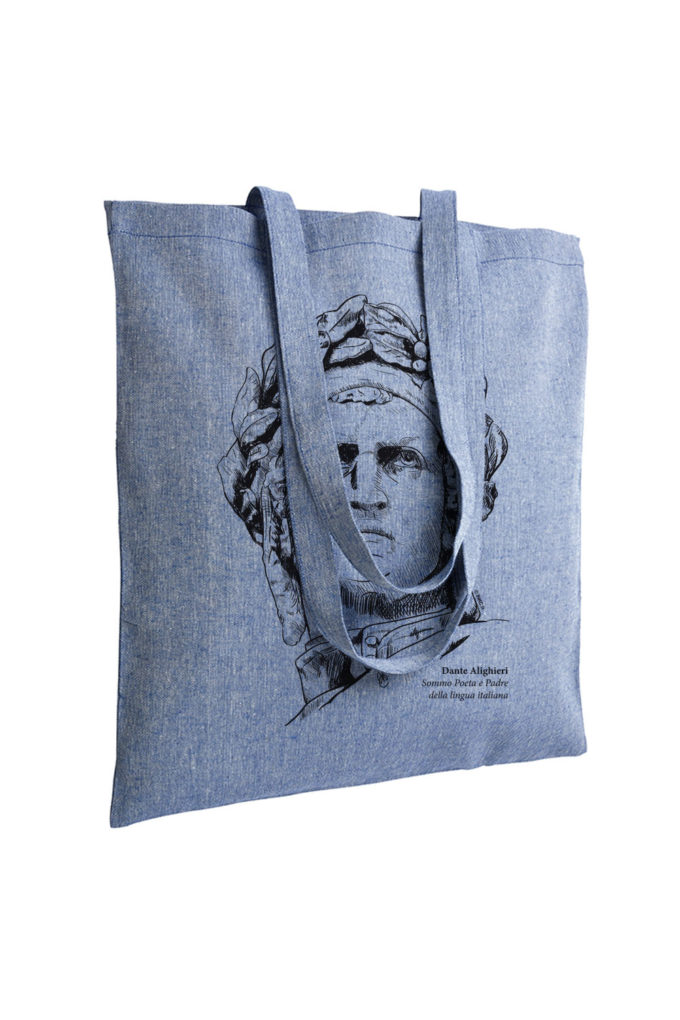 dante alighieri, divina commedia, firenze, florence, tote bag, souvenir, inkc souvenirs, inkc, adrimar, adrimar firenze