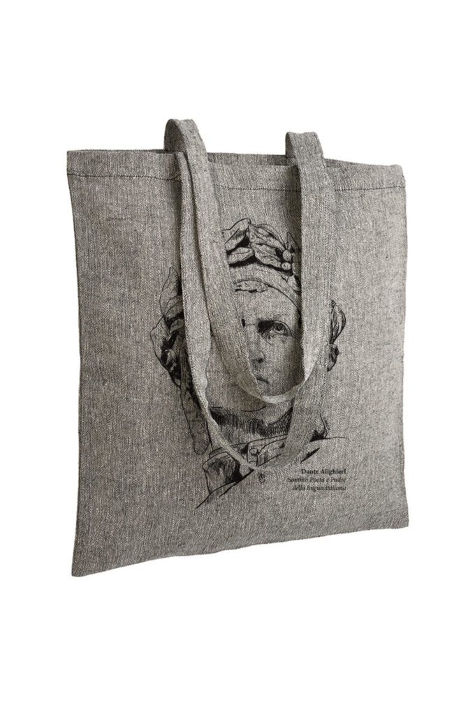 dante alighieri, divina commedia, firenze, florence, tote bag, souvenir, inkc souvenirs, inkc, adrimar, adrimar firenze