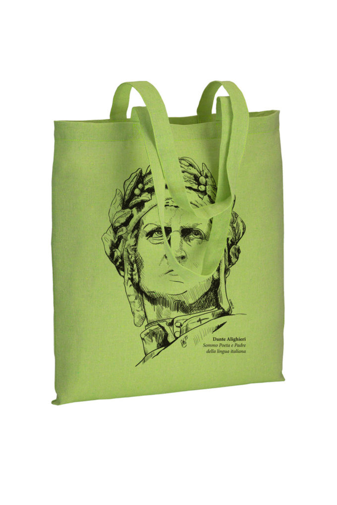dante alighieri, divina commedia, firenze, florence, tote bag, souvenir, inkc souvenirs, inkc, adrimar, adrimar firenze