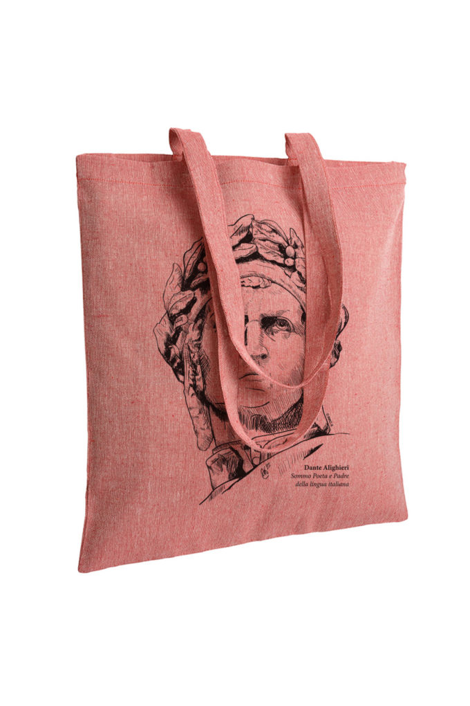 dante alighieri, divina commedia, firenze, florence, tote bag, souvenir, inkc souvenirs, inkc, adrimar, adrimar firenze